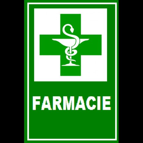 Placuta reflectorizanta pentru farmacie